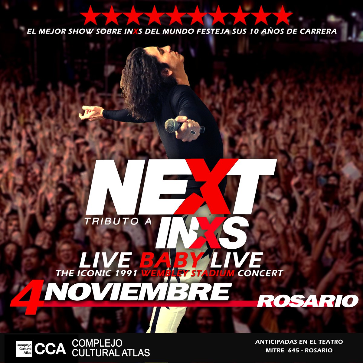 INXSARGENTINA's tweet photo. EL Sábado 4 de Noviembre te sorprenderás con LIVE BABY LIVE , el mejor Show sobre #INXS del mundo en el CCA Mitre 645 Rosario. #Argentina https://t.co/IYOx0MjX1s