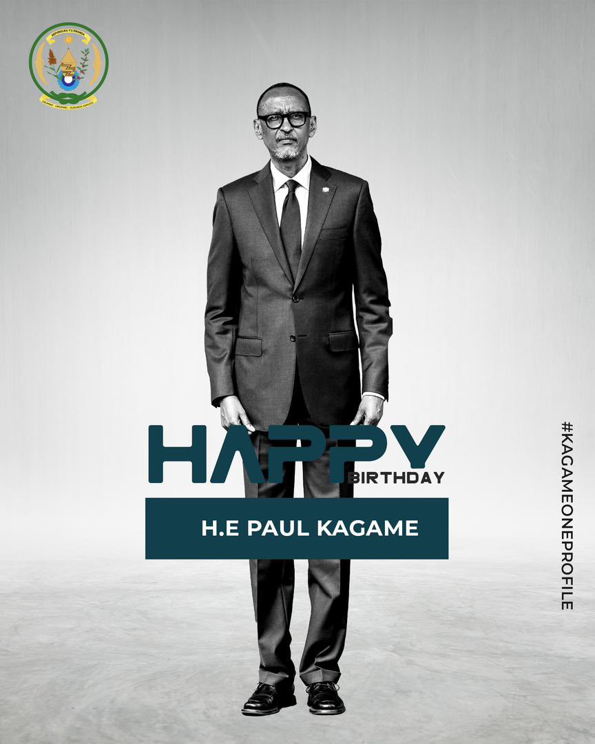 Happy Birthday to Our President H.E Paul KAGAME… Baba Wa Taifa 🇷🇼❤️ #66 #PK24