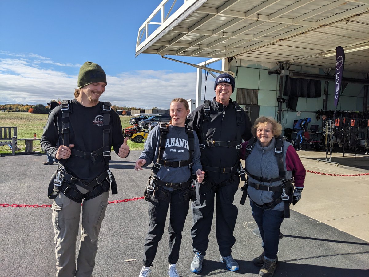 Great day for a tandem free fall at Skydive Grand Haven! Thanks to everyone who made it a great experience!