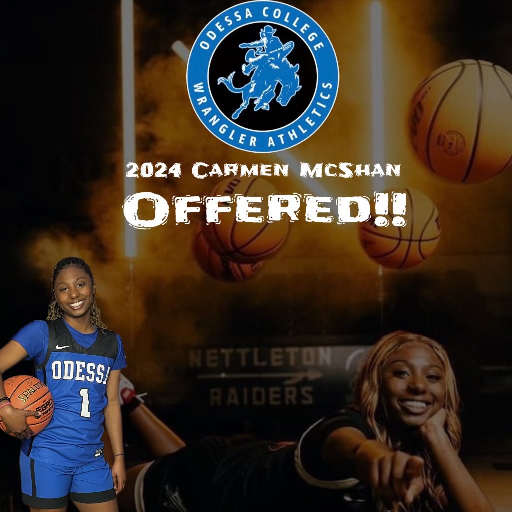 So blessed to receive another offer from Odessa College!! Thank you Coach Q and Coach Mariah for an amazing visit! #gowrangler #BlessedAndGrateful <a href="/ocwranglerwbb/">Odessa College Women’s Basketball</a>
