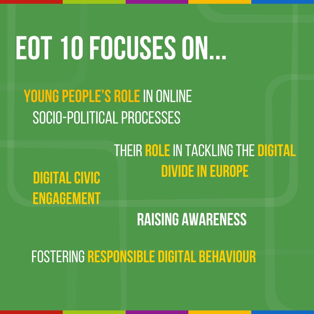 EuropeOnTrack's tweet photo. 🥁🥁🥁EoT 10's topic: "Digital Voices, European Choices: Youth Impacting Tomorrow!"
We will boost young people's digital awareness, enhance their digital skills and work towards a borderless digital Europe!
Stay tuned,🚂 hop on our train and let us take you around Europe ;) https://t.co/PZefdO3DaT