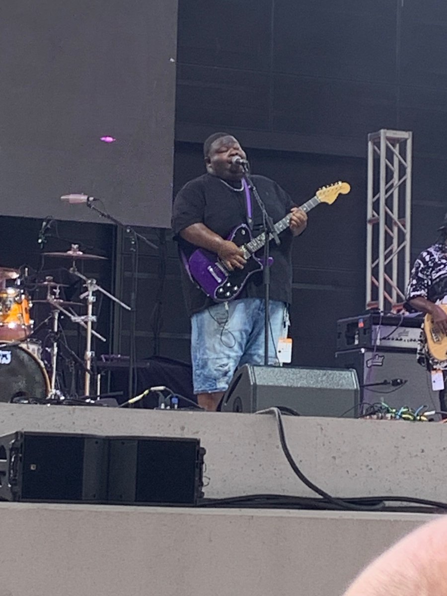 Tombrey's tweet photo. #ClearwaterJazz @callmekingfish  Christone Ingram. He absolutely rocked! https://t.co/h0ozZugrQ6