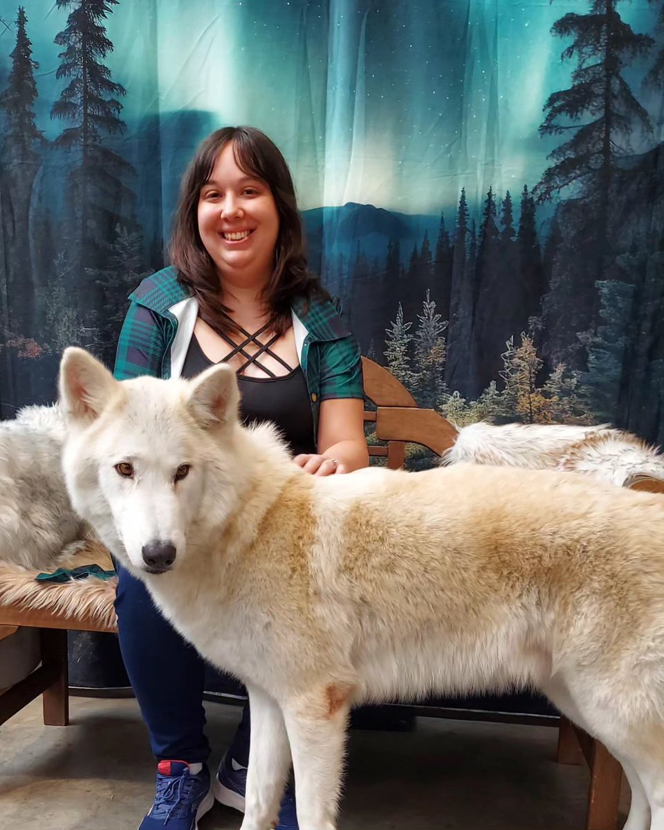 Megami33's tweet photo. Also, shout out to Wildefell Wolves for letting me get the chance to meet Ender &amp; see all the wonderful animals they've rescued. Definitely check out their page to learn more about their educational animals. 🐺💖🦉 #chattanoogacomiccon https://t.co/IC8OV3d9f5 https://t.co/AX2UYNZvS2
