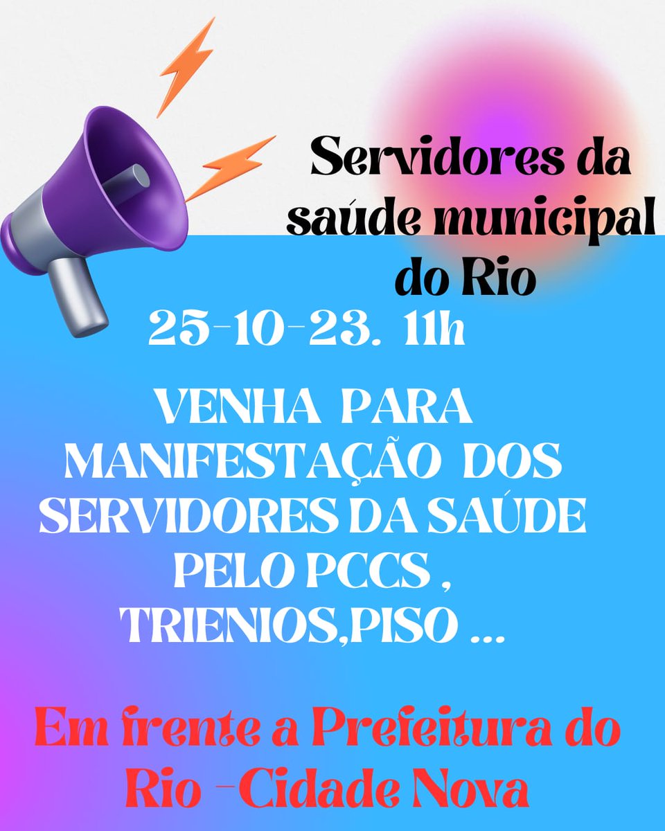 ReestatizaSus's tweet photo. ReestatizaSus Já!
Pccs já!
Fora Eduardo Paes!
#PccsSaudeRio
#ReestatizaSus
#ForaPaes https://t.co/ozBrOKmFE1