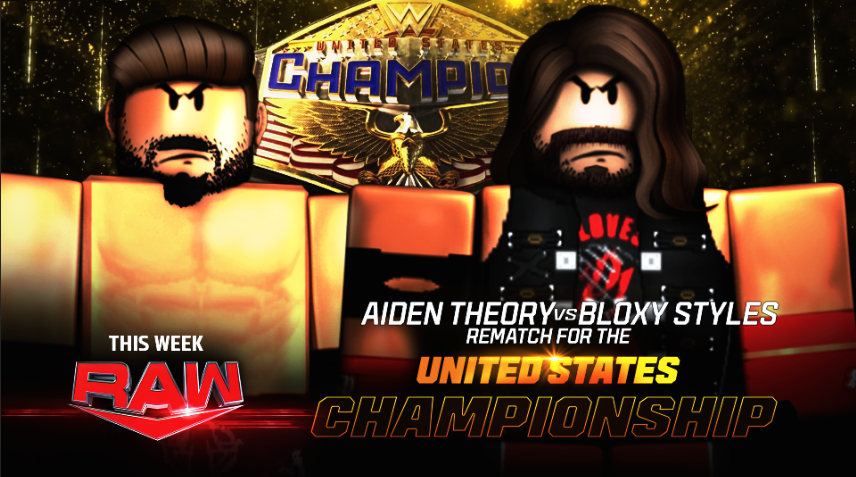 ROBLOXWWE2026's tweet photo. WWE'24 - October 23

Aiden Theory go one on one with Bloxy Styles for the United States Championship

Senior Nakamura celebrates his title win after Payback

Munther goes one on one with Alberto Del Kio

The Usos has sight on the Tag Titles https://t.co/GM1hlIX766