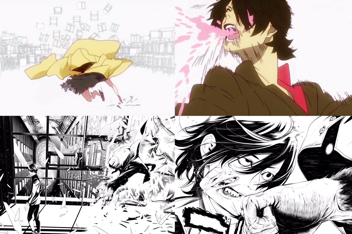 gataripictures's tweet photo. Anime vs manga iconic scenes https://t.co/vrfyqXwDo5