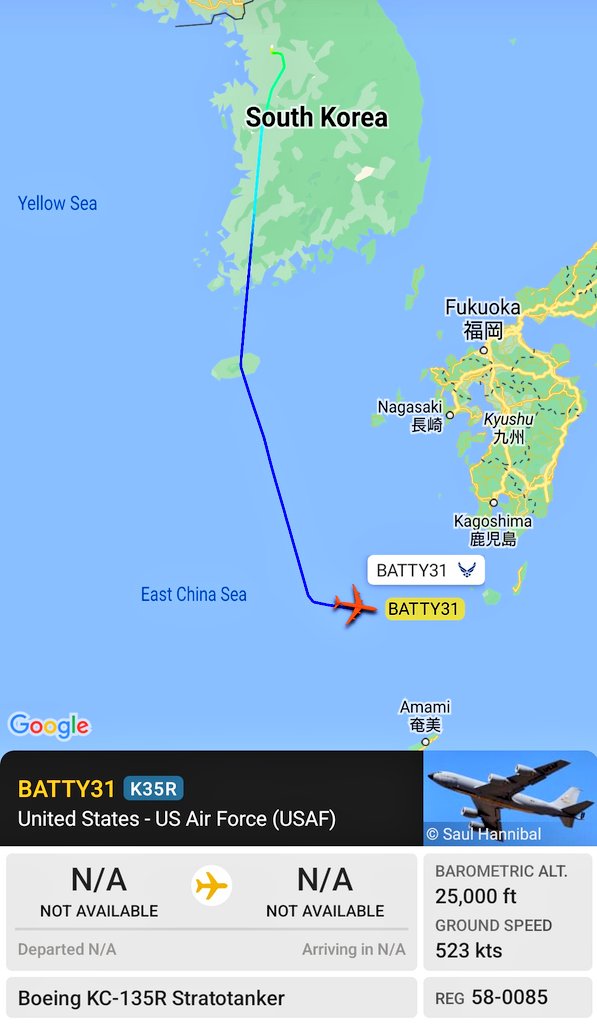 FMilcoms's tweet photo. #BATTY 33 on CWP SF.
Departed PHNL for a round trip and returning in about 5 hours.
BATTY 31 #AE035F departed SK.
BATTY 32 #AE5E06 will likely join the flight from RODN. https://t.co/3WBfeQeE8n