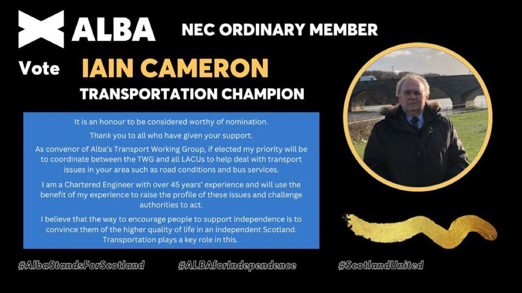 Iain Cameron - Alba Party Founder Member tweet media