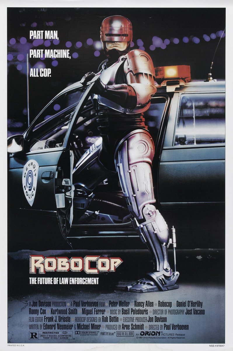 The future of law enforcement. Part man. Part machine. All cop.

Paul Verhoeven? Practical effects? Fascism??! We'll make an 80's fan out of Orla yet. We chat #Robocop on <a href="/DublinDigiRadio/">Dublin Digital Radio</a> at 11am today, and your podcast app of choice shortly after 🤖