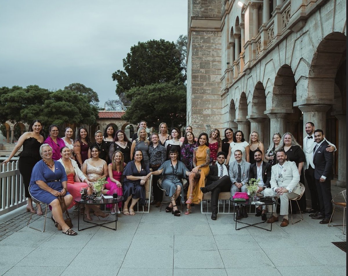 The official pics are coming through from our ⁦@jilyainstitute⁩ fundraising gala. How incredible is this pic of our Dr Tracy Westerman Indigenous Psychology Scholarship recipients & we have 15 more who couldn’t make it! 💛🖤♥️ Future psychs for our highest risk communities.