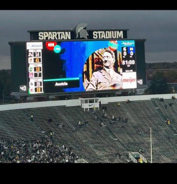 RyanPChambers's tweet photo. @sundayjeff @TellEmSteveDave @BQQuinn apparently you can Hitlern facts at college football games now https://t.co/eMK2EGvunA