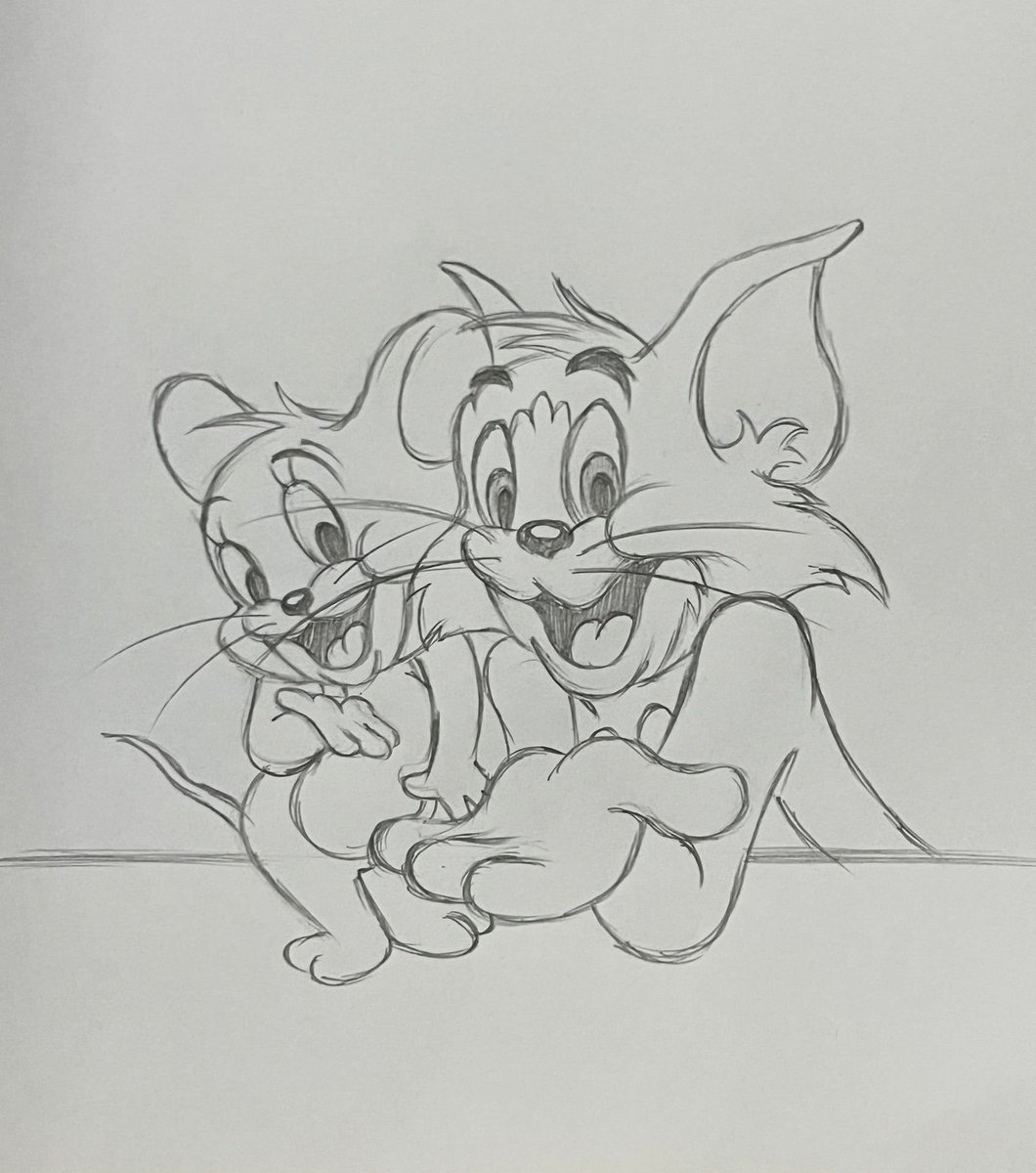 simple drawing ,  Tom &amp; Jerry😜 😜