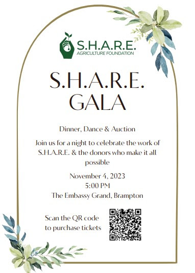 We are happy to promote the 
S.H.A.R.E. Gala
Dinner, Dance & Auction November 4, 2023 5:00 pm 
#community #charity #donate #4charity #supportlocal #donation #givingback #kindness #giving #socialgood  #MayfieldUnitedChurch @shareagfoundation