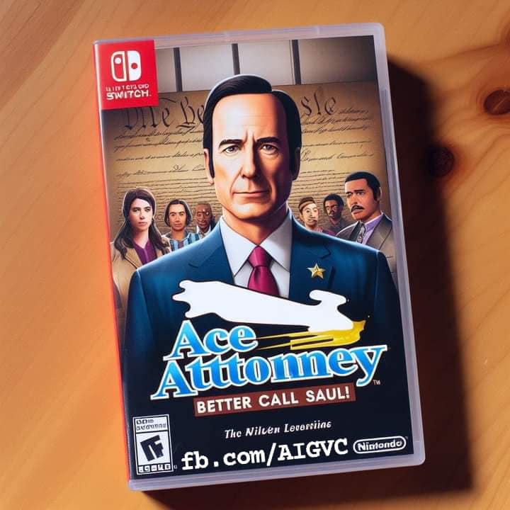 AIGenGames's tweet photo. Title: Ace Attorney - Better Call Saul
Genre: Visual Novel, Drama
Platform: Nintendo Switch
Releases in 2024 https://t.co/iJP29MfLE7