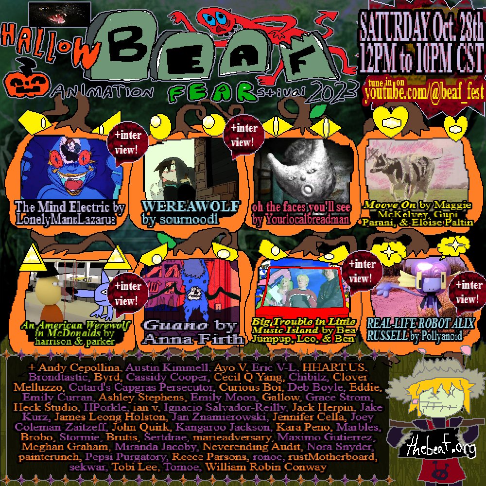 heres the lineup so far! =) an absolutely overwhelmingly stacked event! so excited aaaack woot woot \(^o^)/

SUBMISSIONS ARE STILL OPEN BUT INTERVIEWS ARE NO LONGER AVAILABLE! send in what u got :3 we'd love to see it <3