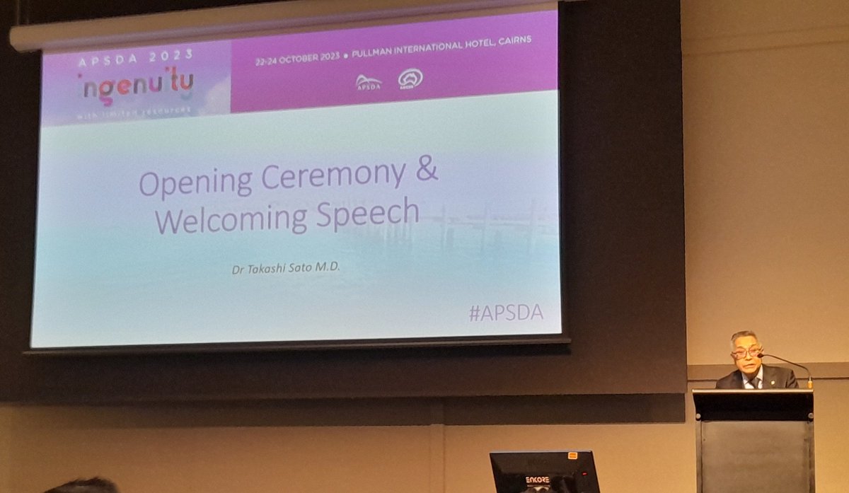 Great welcome to the Asia Pacific Society of Dialysis Access Conference by Dr Takashi Sato #APSDA #vascularaccess #conference