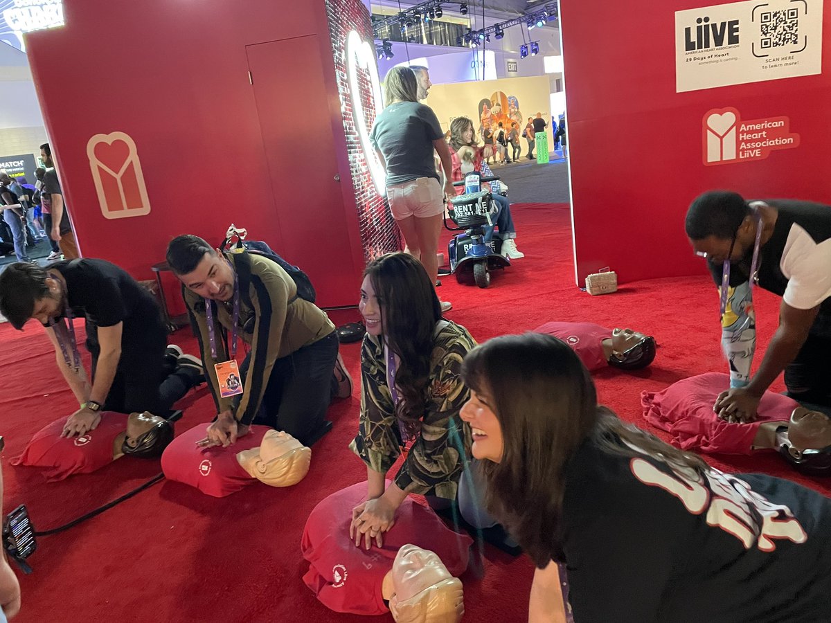 Thank you <a href="/sweetanita/">Sweet Anita</a> for stopping by our booth at TwitchCon and learning hands only CPR!