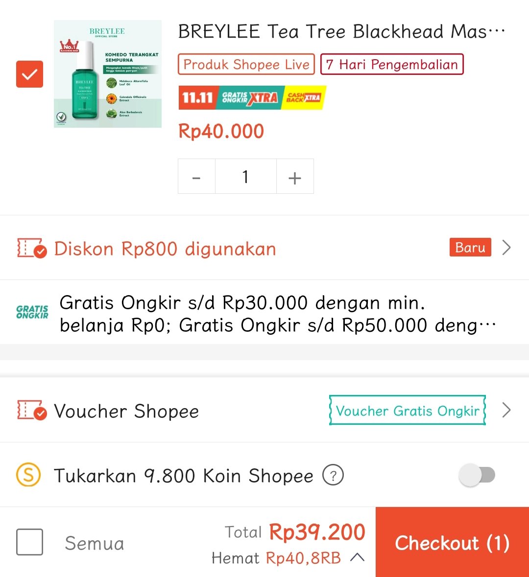 krokochanu's tweet photo. Masker komedonya BREYLEE lagi flash sale guiss! Harga jadi setengahnya ajaa!! Aku juga udah nyobain dan it's work!! Komedo keangkat! Bisa diliat di videonya 🙌🙌

Tea Tree Blackhead Mask (STEP 1) - Pengangkat / Pembersih Komedo hidung (17ml)
🏷️39k
🛒https://t.co/c0lFNEChHq https://t.co/zyOY9YEux4