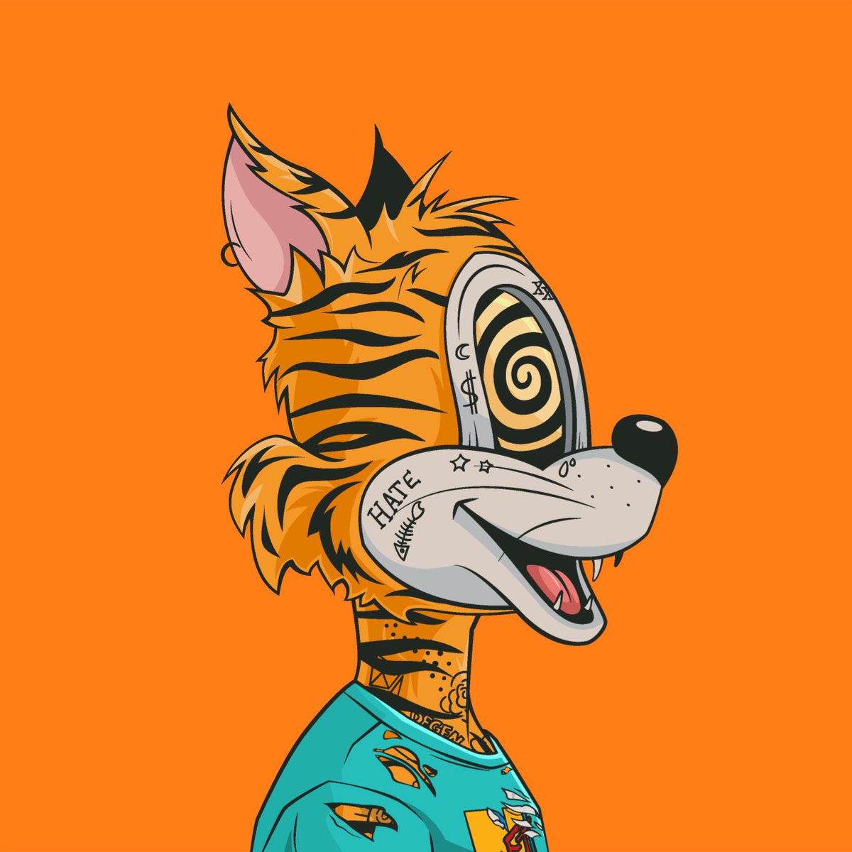 Digging the side profile #toonz <a href="/DegenToonz/">Degen Toonz</a> 

You killed it <a href="/0nev1be/">ONEVIBΞ</a> , love it!