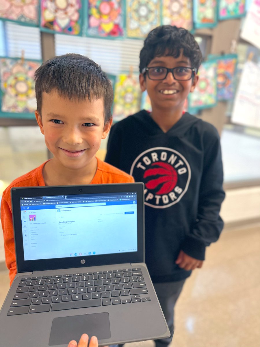 MsNYarra's tweet image. Scared of #AI? Don’t be!..My Gr.5s teamed up w/@Zam_DPCDSB Gr.3s 2 explore #LearningAccelerators!💥Little collaborative tip: have ur jr/int. Ss buddy up w/primary classes 2 help make the process a little less daunting when navigating #ReadingProgress 4 the 1st time! @MicrosoftEDU