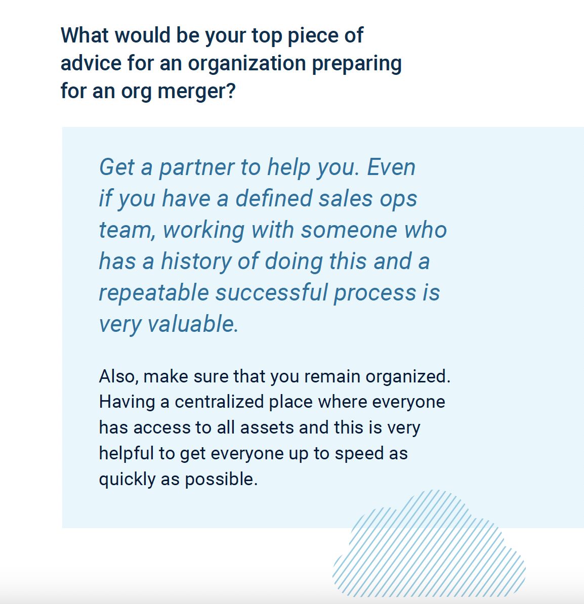 We asked industry leaders to tell us about their experience planning and executing <a href="/salesforce/">Salesforce</a> org mergers. They didn't hold back when it came to sharing what works, what doesn't, and what they wish they had done differently. 💡  #trailblazercommunity
lnkd.in/gbCD5-9f