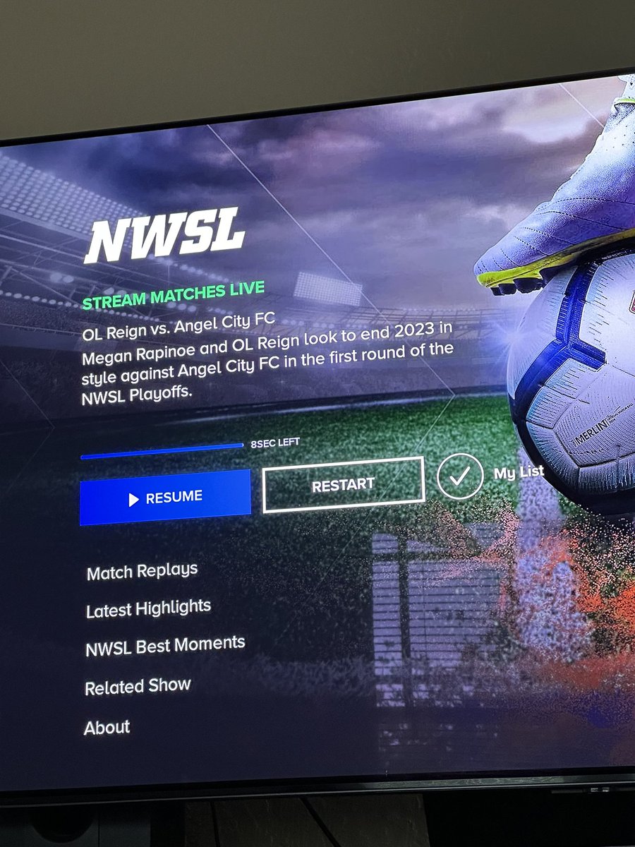 why does <a href="/paramountplus/">Paramount+</a> have every other live sports game rn but not the <a href="/NWSL/">National Women’s Soccer League</a>? it says i can stream matches live but when i play it, its friday’s game.