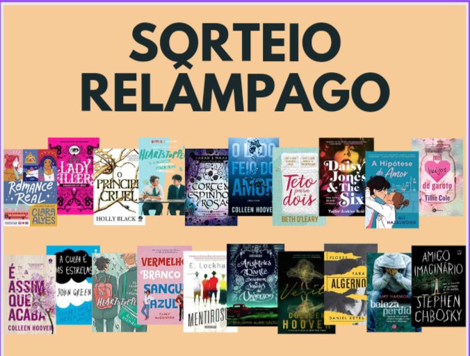 🚨🚨🚨Sorteio Relâmpago

Prêmio: Um livro de até 30 reais ou mesmo valor por pix

Regras: 
1. Seguir <a href="/bookblackfriday/">Livros Black Friday</a> 
2. Curtir e dar RT nesse Twitter

Resultado sábado (25/10) a noite 🍀🍀🍀
