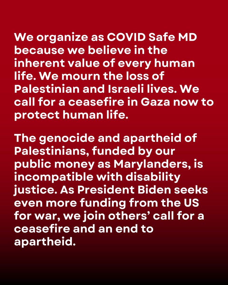 COVID Safe Maryland tweet media