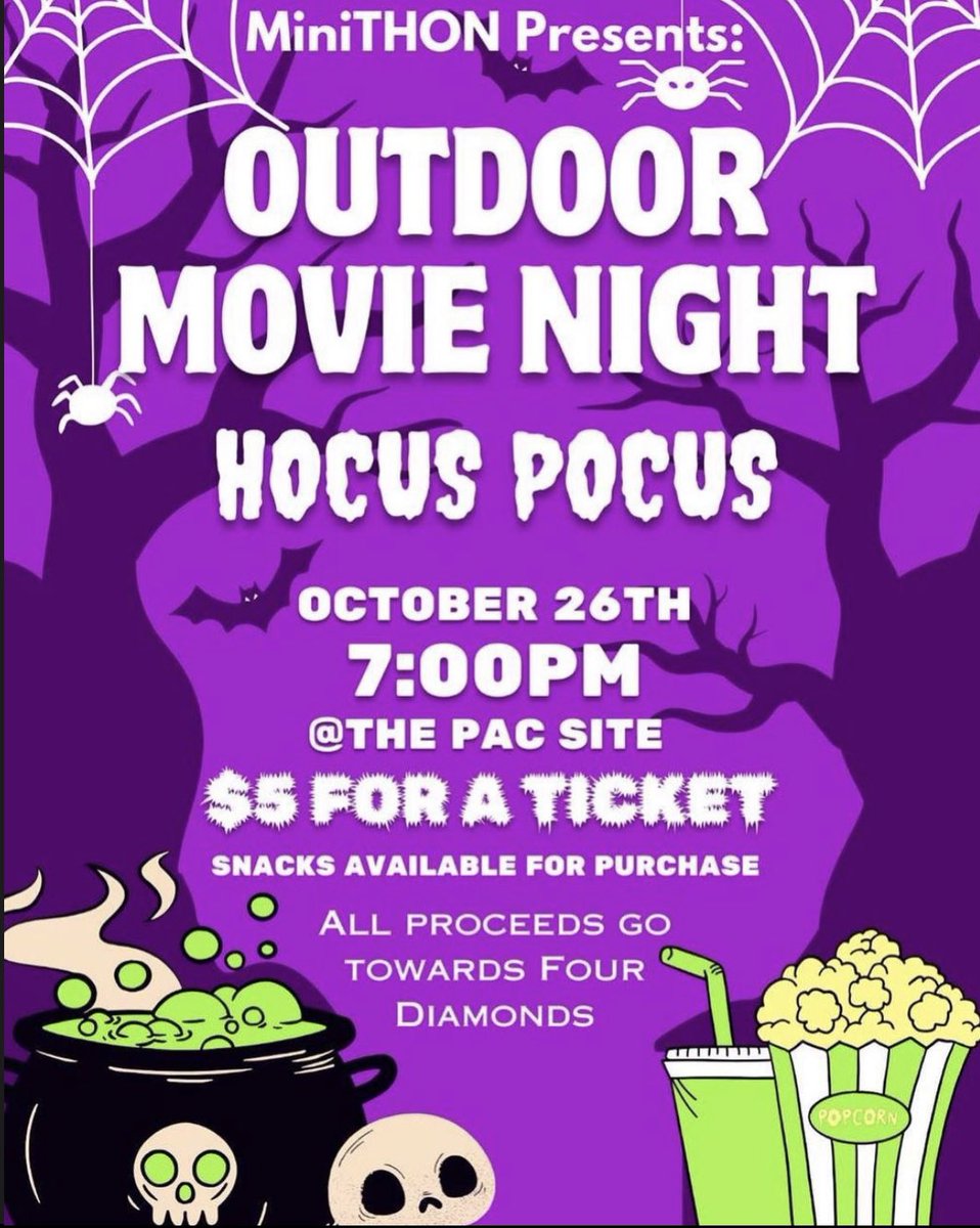 Movie night has been moved to this Thursday!!