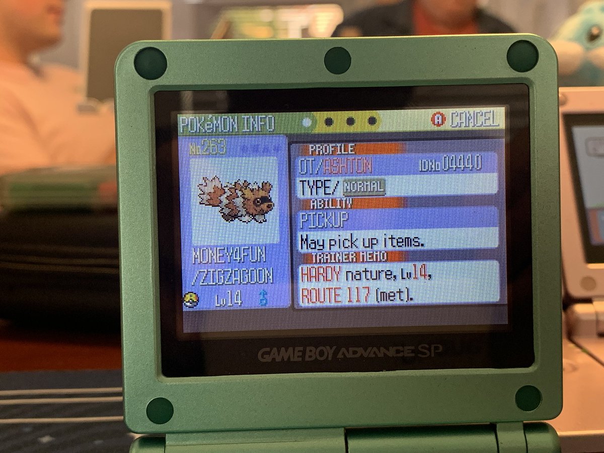 shiny zigzagoon after 11,380 res is my first of the vegas irl!! (looking for volbeat/illumise)

our collective fourteenth of the trip so far 🤞🏼