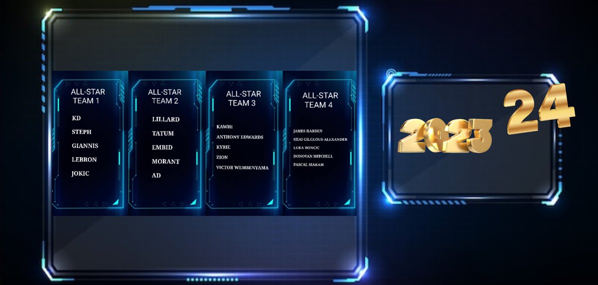 my opinion list of team all stars