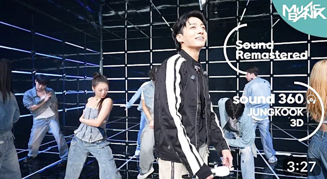 뮤직뱅크,
정국(JUNGKOOK)
‘3D’
입체음향 리마스터링
제작일 : 2023.10.19(By H.R.Kim)

youtu.be/2rMzp7csylo?si…

#정국 #JUNGKOOK #3D #BTS #사운드360 #뮤직뱅크 #kbs #kpop #ARMY
