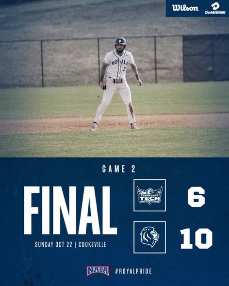 NAIABall's tweet photo. Dave Serrano &amp; the Johnson University Royals (@JURoyals_BB) beat NCAA D1 Tennessee Tech today in game 2 of a double header! #NAIABall https://t.co/IzyQMTuwYR