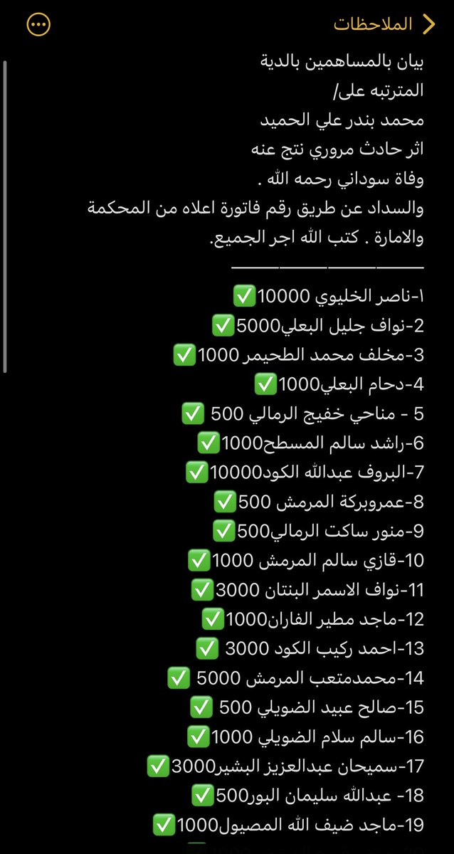 algflhh's tweet photo. تم بحمد الله سداد دية : محمد بندر الحميد 
البالغة 300 ألف ريال اثر حادث مروري توفي الطرف الثاني سوداني الجنسيه رحمه الله 

وذلك استجابةً لنداء محمد بن متعب المرمش 
وعائلة الحميد من اهالي موقق 

ونشكر من تبرع سواء من ابناء الغفيلة 
وزوبع وشمر واهل الخير 
#رابطة_الغفيلة_الإعلامية https://t.co/xVREAvVDXj