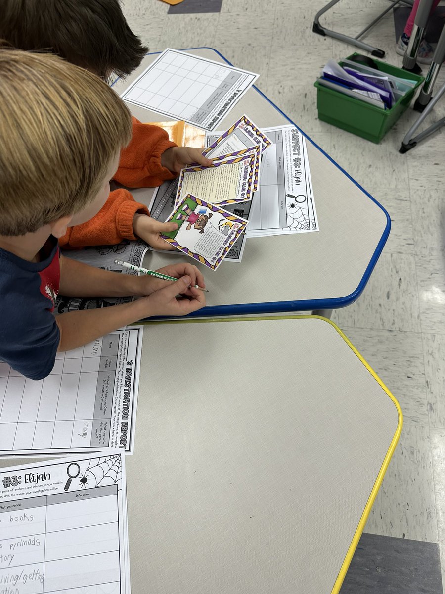 DJHubbell's tweet photo. My students had so much fun exploring the Case of the Creepy Costumes to practice #drawingconclusions #3rdgrade @CarrsvilleES https://t.co/Wj7dvhIXpa