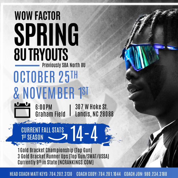 JLBasinger's tweet image. SBA North has now partnered with Wow Factor &amp;amp; Arena LKN. Come join us for tryouts! Register at ArenaLKN.com.