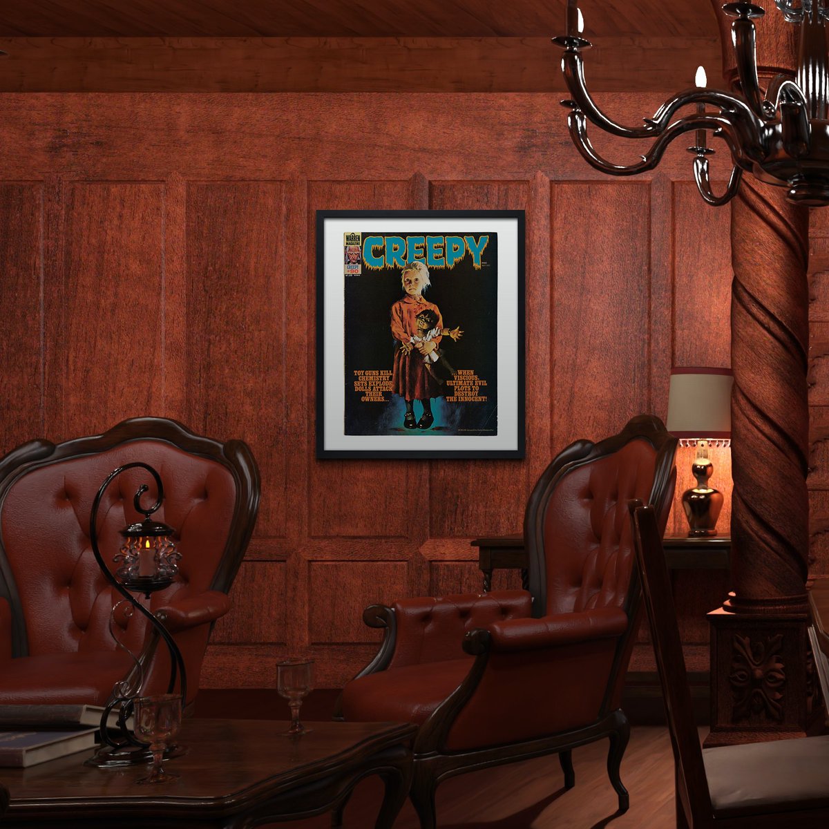 HalosandArrows's tweet photo. Unfortunately, life is scary all the time, not just during Halloween. Fortunately, this oversized fine art print of the July ‘77 issue of CREEPY works on your wall year-round. Find it and many other CREEPY &amp; EERIE prints only at https://t.co/FEjYdahIIH
#creepyarts
#creepyart🎨☠ https://t.co/sryxJ2otVx