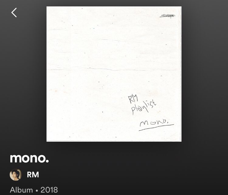doeeyejk's tweet photo. When I tell you I LOVE this albumโฆI love it. Thank you for this beautiful gift RM.
#5YearswithMono
#Mono5thAnniversary
#MonobyRM https://t.co/EMwU9GLTl2