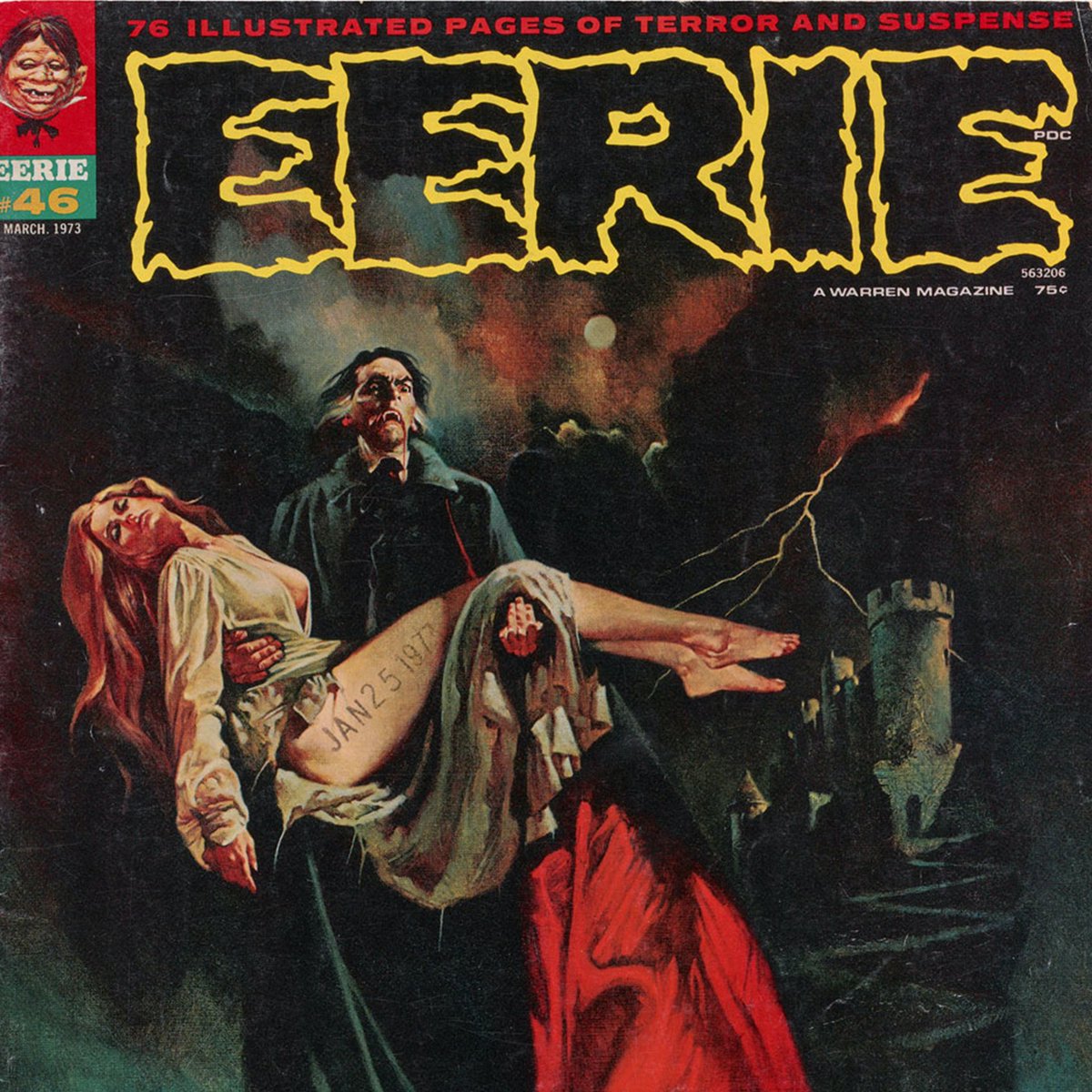 HalosandArrows's tweet photo. Unearthed from the crypts of history, behold this exquisite relic – a rare, museum-quality print of this EERIE cover, the darkly enchanting January 25, 1972 issue. Find this and more one-of-a-kind CREEPY &amp; EERIE fine art prints at https://t.co/FEjYdahIIH
#comicart
#dracula https://t.co/gbv90coZu1