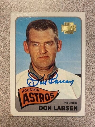AstrosAtoZ on X: Own a piece of baseball history! Don Larsen