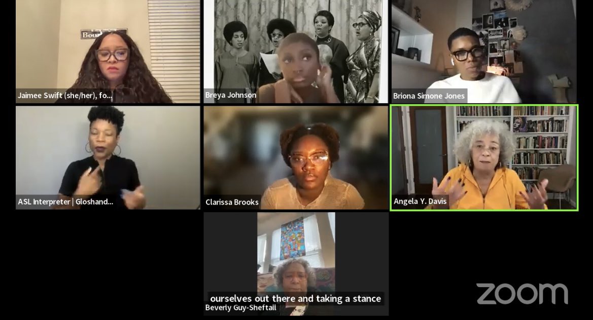 🇵🇸Watch the playback of “Black Feminist Writers and Palestine” on YouTube. 🍉 Featuring: @ClarissaMBrooks, Angela Y. Davis, @TheBlackLayers, @brionasimone, Beverly Guy-Sheftall & @JaimeeSwift. 🔗: youtube.com/live/fl7lPMBne…