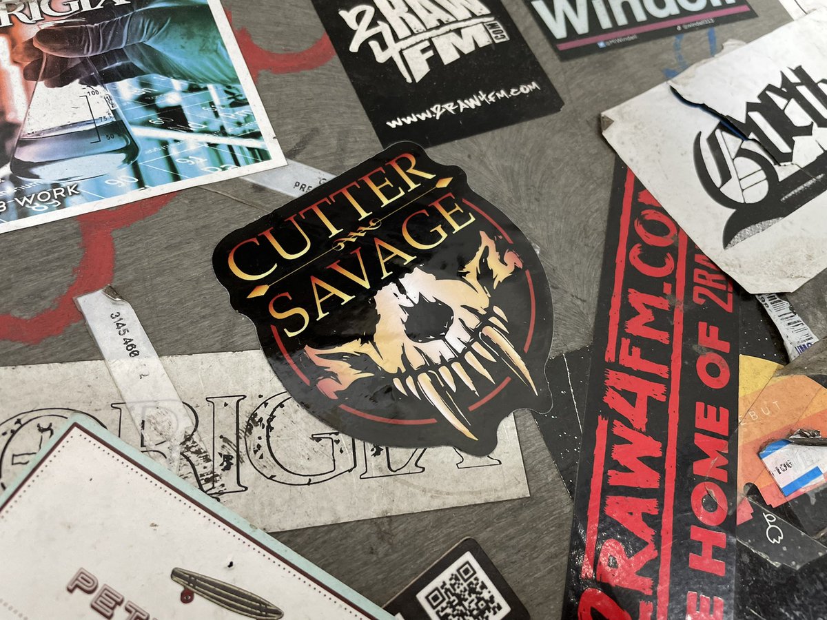 Always cool to see one of my own stickers out in the wild.  <a href="/DearbornMusic/">Dearborn Music</a>