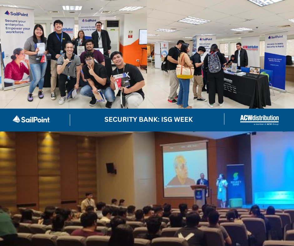 acw_phils's tweet image. Security Bank: Thank you to the ISG Week organizing team for inviting us and everyone who stopped by to make this event so special. #SailpointPH #ACWeventsPH #cybersecurityph