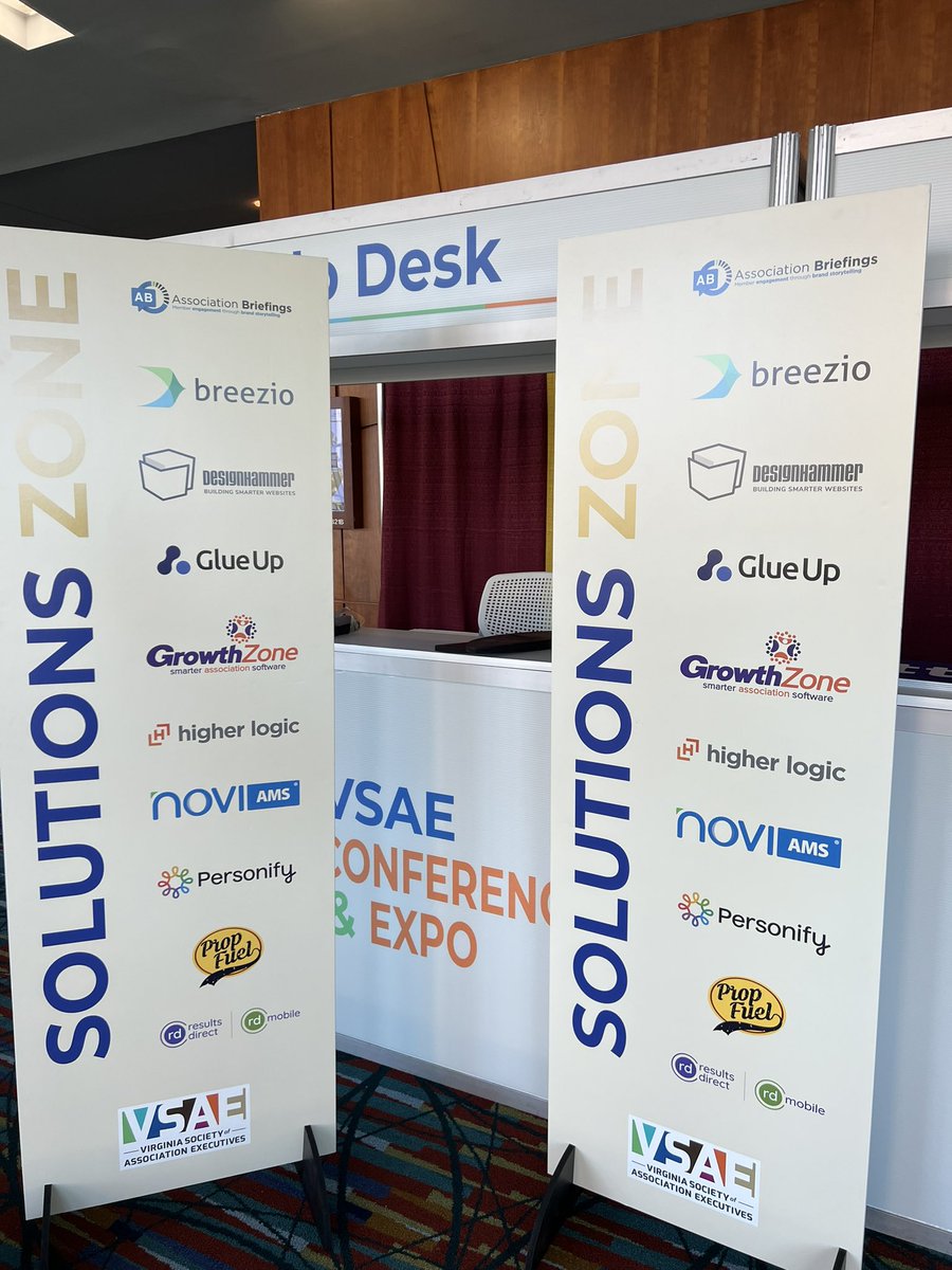 brzio's tweet photo. Did you miss us at #VSAE in Richmond? No problem, we’d love to connect &amp; talk about why #VSAE powers their #MemberCommunity w/ @brzio &amp; you can too.. Excited to join so many other great companies in the #SolutionZone like @GrowthZoneAMS @NoviAMS @propfuel @AssocBriefings &amp; more https://t.co/oxwV5MEoEk