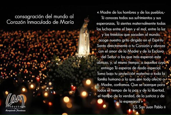 VirgenCoromoto's tweet photo. #ElSantoRosario es la #Oración de la solidaridad humana que refleja el espíritu de la #VirgenMaría, Madre e imagen de la iglesia. El Rosario se dirige a aquella que es la expresión más alta de la humanidad. #SanJuanPabloII https://t.co/oL45FWoOZa