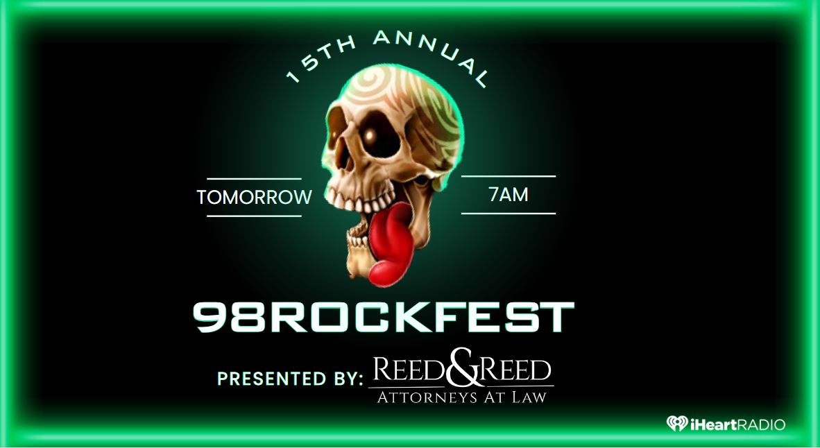 ONE MORE SLEEP 😴🤘🏻
⏰7️⃣AM TOMORROW
#98ROCKFEST Announcement
RX and spread the word 😁

🔊 Listen: 98ROCK.COM/listen
📱 Always FREE on the <a href="/iHeartRadio/">iHeartRadio</a> APP
"Play WXTB on iHeartRadio"