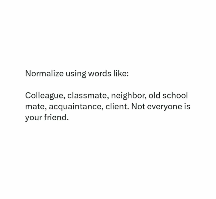 Normalize using words like: