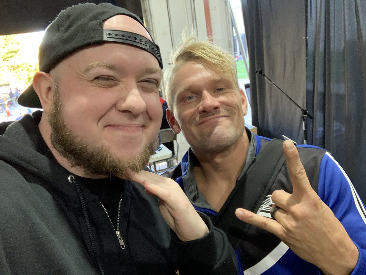 nickmaniwa's tweet photo. Got to see some of my favorite today for a good cause in Hamilton, OH. Thanks to Brian Barton for thinking of me &amp; wanting my voice on this show. I love you all. Let’s not make it so long between seeing each other 💙 https://t.co/QpMxL2y2R4