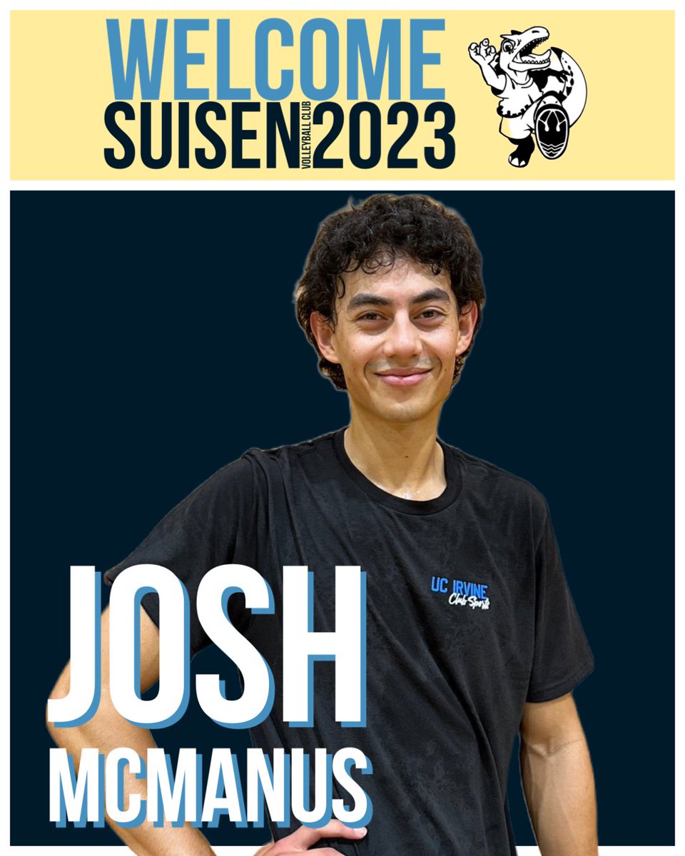 ClubSuisen's tweet photo. 【Member introduction】
ジョシュ・マクマヌス
Josh McManus  192cm、OH

Laguna Beach High School
→University of California Irvine

ジョシュ選手よりひと言
“We win, easily. Let’s go” https://t.co/UFXny3dpXX