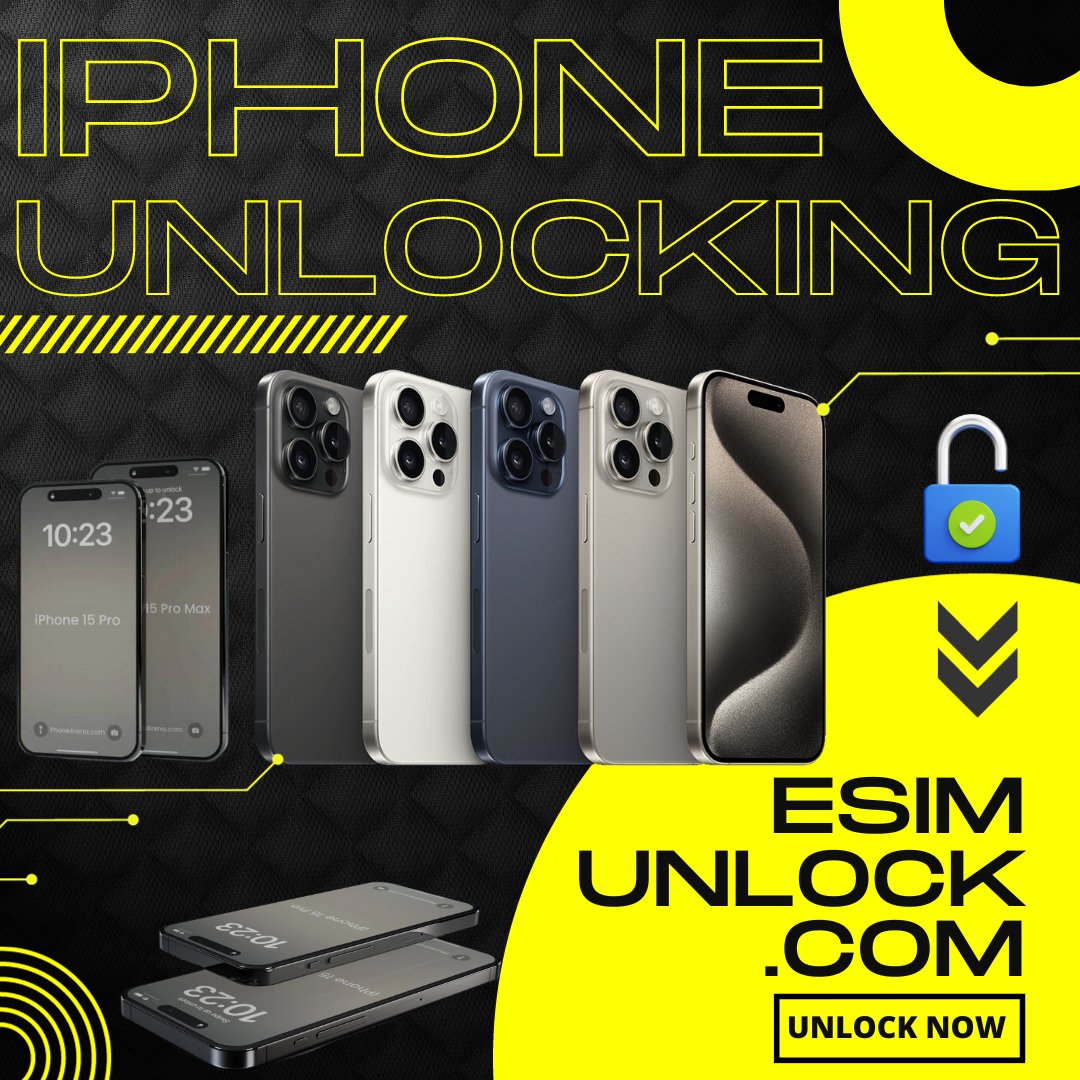eSIMunlock_com's tweet photo. iPhone Unlocking Experts
https://t.co/h4d696XG44

#A14 #trending #NFT #NFTs #BTC XRP #NFL Chiefs NY Giants Jets Bills Dolphins Denver F1
#ViratKohli𓃵 #MilanJuve #ดาวหางฮัลเลย์ #IsraelAttack #Israel_under_attack #Palestine #SalaarCeaseFire #اعصار_تيج #اعتذار_اسرائيل #غزة_تستغيث https://t.co/bvVJuPePW4